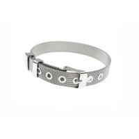 Bracelet en acier inoxydable, pour femme, argent, 10mm, Vendu par PC