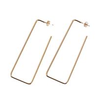 Stainless Steel Drop Earring, 316L Stainless Steel, 18K gold plated, for woman 