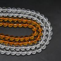 Gemischte Farbe Quarz Perlen, Natürlicher Quarz, rund, DIY & facettierte, keine, Länge:38 cm, verkauft von Strang