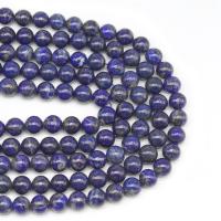 Natürlichen Lapislazuli Perlen, rund, DIY, blau, Länge:38 cm, verkauft von Strang