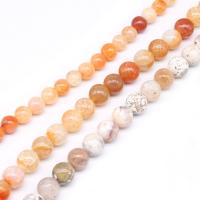 Natural Dragon Veins Agate Beads, Round, DIY, mixed colors cm 