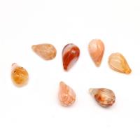 Natural Red Agate Beads, Flower Bud, mixed colors 