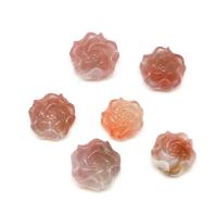 Natural Red Agate Beads, Flower, DIY 