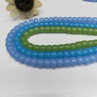 Perlas de cristal de moda, Columna, pulido, Bricolaje, más colores para la opción, 8x10mm, longitud:38 cm, Vendido por Sarta