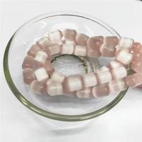 Katzenauge Perlen, Zylinder, poliert, DIY, keine, 9x13mm, Länge:38 cm, verkauft von Strang