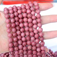 Rhodonit Perlen, rund, poliert, DIY, rot, Länge:38 cm, verkauft von Strang