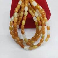Feuerzeug Imperial Jade Perle, Trommel, poliert, DIY, gemischte Farben, Länge:38 cm, verkauft von Strang