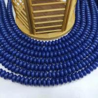 Perles de cristal rondelle, abaque, poli, DIY, Bleu Capri cm, Vendu par brin