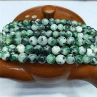 persische Jade Perle, rund, poliert, DIY, gemischte Farben, Länge:38 cm, verkauft von Strang