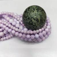 persische Jade Perle, rund, poliert, DIY, violett, Länge:38 cm, verkauft von Strang