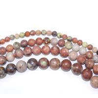 Plum Stone Beads, Round, DIY, red cm 