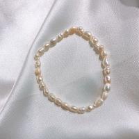 Perlen Armbänder, Natürliche kultivierte Süßwasserperlen, BeCharmed Perle, für Frau, gemischte Farben, Länge:17 cm, verkauft von PC