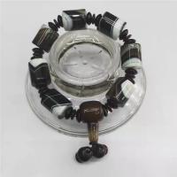 Agate Bracelets, Coffee Agate, with Crystal, Unisex, mixed colors cm 