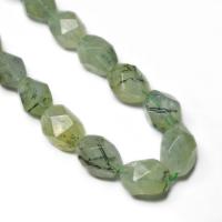 Prehnit-Perlen, Prehnit, DIY & facettierte, grün, 12x15mm, Länge:38 cm, 25PCs/Strang, verkauft von Strang