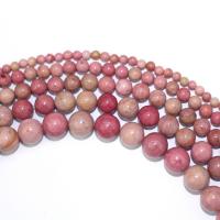 Rhodonite Beads, Round, DIY, red cm 