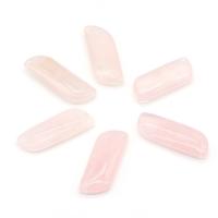 Colgantes de Cuarzo Natural, cuarzo rosado, Irregular, Bricolaje, rosa claro, 20x53mm, Vendido por UD