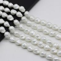 Бусины из натуральных белых ракушек, Shell Pearl, Потрясённый, DIY, белый длина:38 см, продается Strand