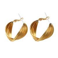 Brass Hoop Earring, for woman, original color 