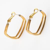 Brass Hoop Earring, for woman, original color 