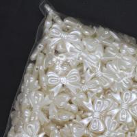 Perles acryliques lustres, Acrylique, Noeud papillon, DIY, blanc Vendu par sol