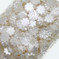 Acryl Korn Kappe, Blume, DIY, weiß, 14x12x3mm, 250PCs/G, verkauft von G