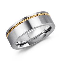 acero inoxidable anillo, Esférico, chapado, Joyería & diverso tamaño para la opción & para hombre, Vendido por UD