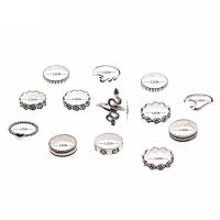 Edelstahl Ring Set, plattiert, 13 Stück & Modeschmuck & unisex, verkauft von setzen