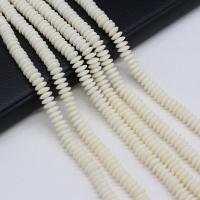 Natürliche Korallen Perlen, Koralle, Abakus,Rechenbrett, DIY, weiß, 2.5x7mm, Länge:ca. 38 cm, verkauft von Strang