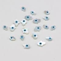 Fashion Evil Eye Beads, White Shell, Hand, DIY, mixed colors 