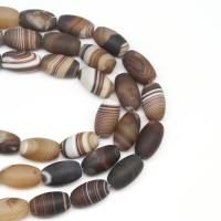 натуральные кружевные агатовые бусы, кружевной агат, Цилиндрическая форма, DIY & глазированный, коричневый длина:38 см, продается Strand
