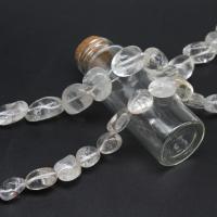 Natural Clear Quartz Beads, irregular, DIY, clear cm 