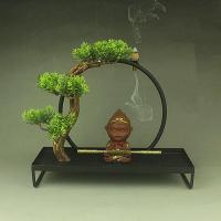 Incense Smoke Flow Backflow Holder Ceramic Incense Burner, Porcelain, plated, for home and office & durable 
