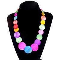 Shell Necklace, with Nylon Cord, fashion jewelry & for woman .72 Inch 