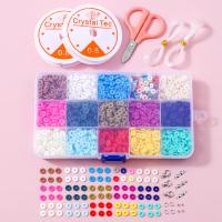 DIY Bracelet Beads Set, Polymer Clay, multi-colored 