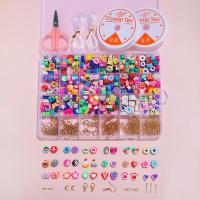 Set de perles Bracelet bricolage, argile de polymère, DIY, multicolore Vendu par fixé