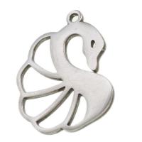 Stainless Steel Pendants, Swan, original color 