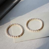 Perlen Armbänder, Natürliche kultivierte Süßwasserperlen, verschiedene Größen vorhanden & für Frau, weiß, 5-6mm, verkauft von PC