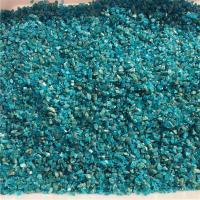 Chips de pierres précieuses , Apatites, aucun trou, bleu, 10mm, Vendu par sol