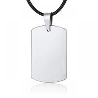 Tungsten Steel Necklace, with PU Leather, with 1.38inch extender chain, for man .31 Inch 