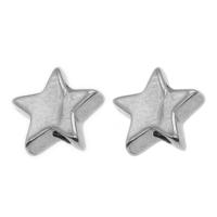 Stainless Steel Beads, Star, original color 