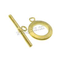 Stainless Steel Toggle Clasp, Brass, single-strand, original color 