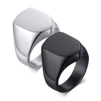 Stainless Steel Finger Ring, plated & for man 17.5mm 