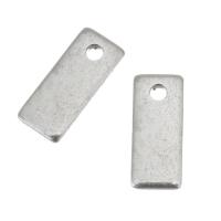 Stainless Steel Tag Charm, Rectangle, DIY, original color Approx 1mm 