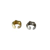 Brass Cuff Finger Ring, plated, Adjustable & for woman 