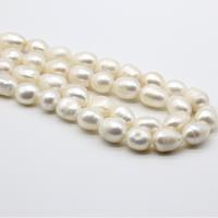 Rice Cultured Freshwater Pearl Beads, DIY, white, 11-12mm Approx 36 cm 