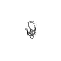 Sterling Silver Lobster Claw Clasp, 925 Sterling Silver, Skull, antique silver color plated, DIY Approx 1.7mm 