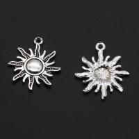Zinc Alloy Jewelry Pendants, Sun, original color, 28mm 