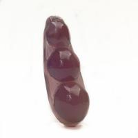 Purple Chalcedony Pendant, Peanut, natural, polished & Unisex, purple 