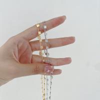 Латунь цепи ожерелье, с 1.96 inch наполнитель цепи, Другое покрытие, Женский, Много цветов для выбора, длина:Приблизительно 15.74 дюймовый, продается PC