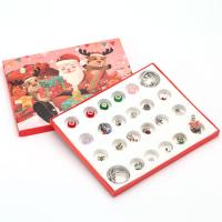 DIY Bracelet Beads Set, Zinc Alloy, with Crystal, Christmas Design & European style & enamel & with rhinestone, multi-colored 